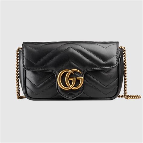 gucci marmont super mini bag black|Gucci Marmont matelasse mini bag.